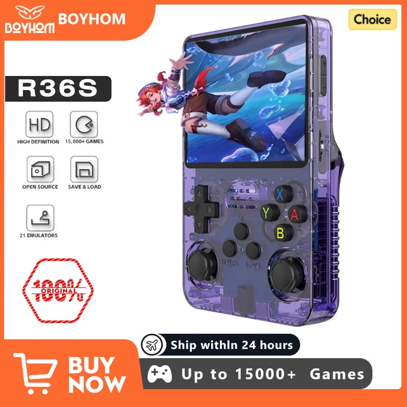 BOYHOM Handheld Game Player R36S