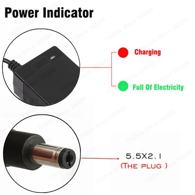 YYHQQBAD 36V 2A Batterieladegerät