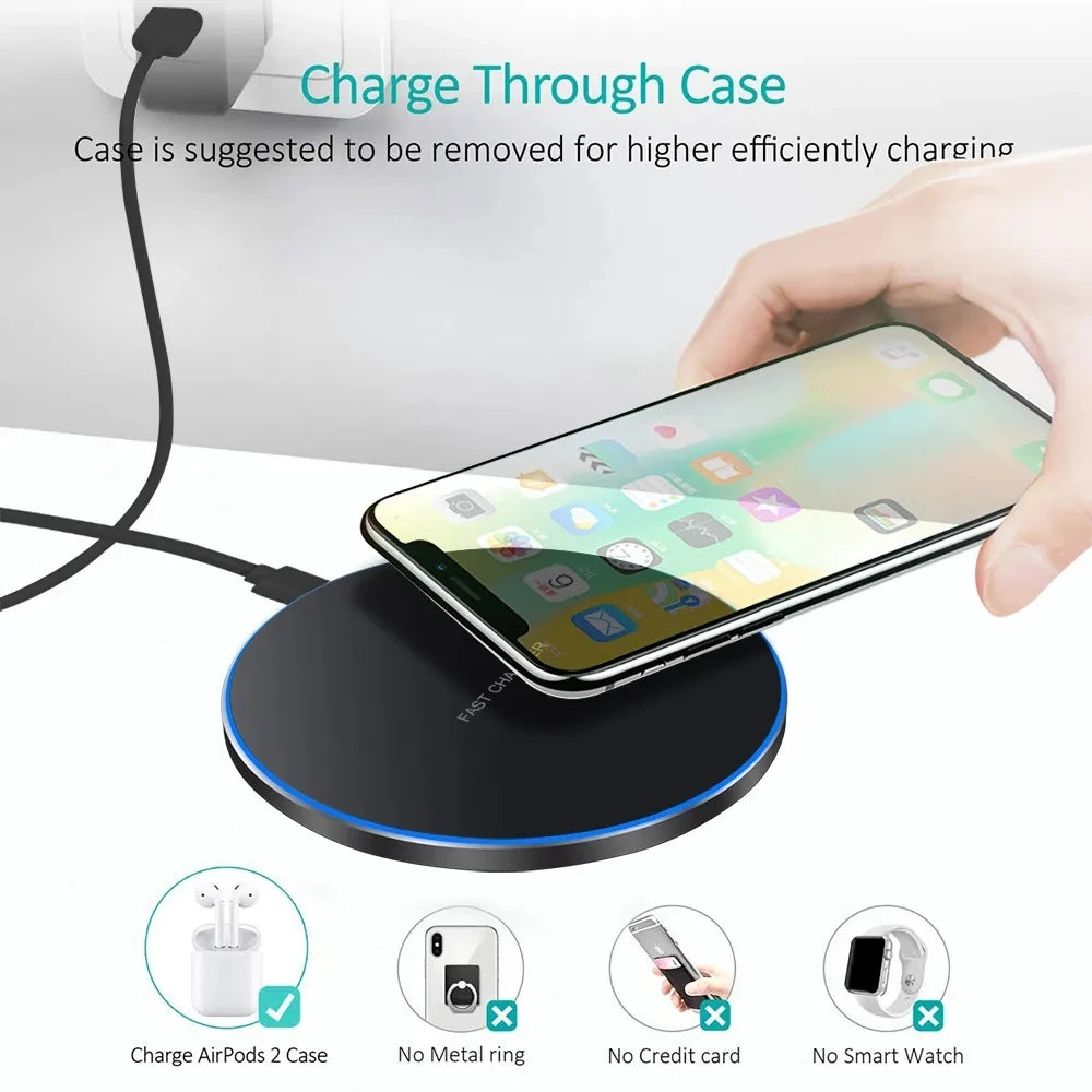 KEPHE Wireless Charging Dock with LED Light