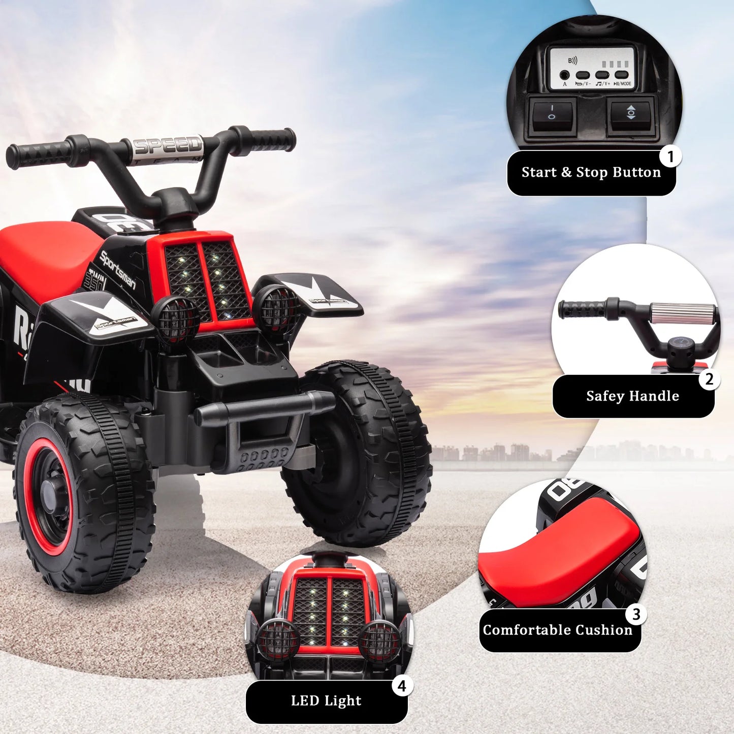 Studyset Safe & Comfortable Kids ATV