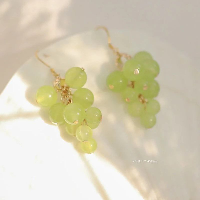 Plant-Shaped Drop Earrings