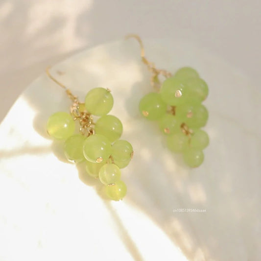 Plant-Shaped Drop Earrings