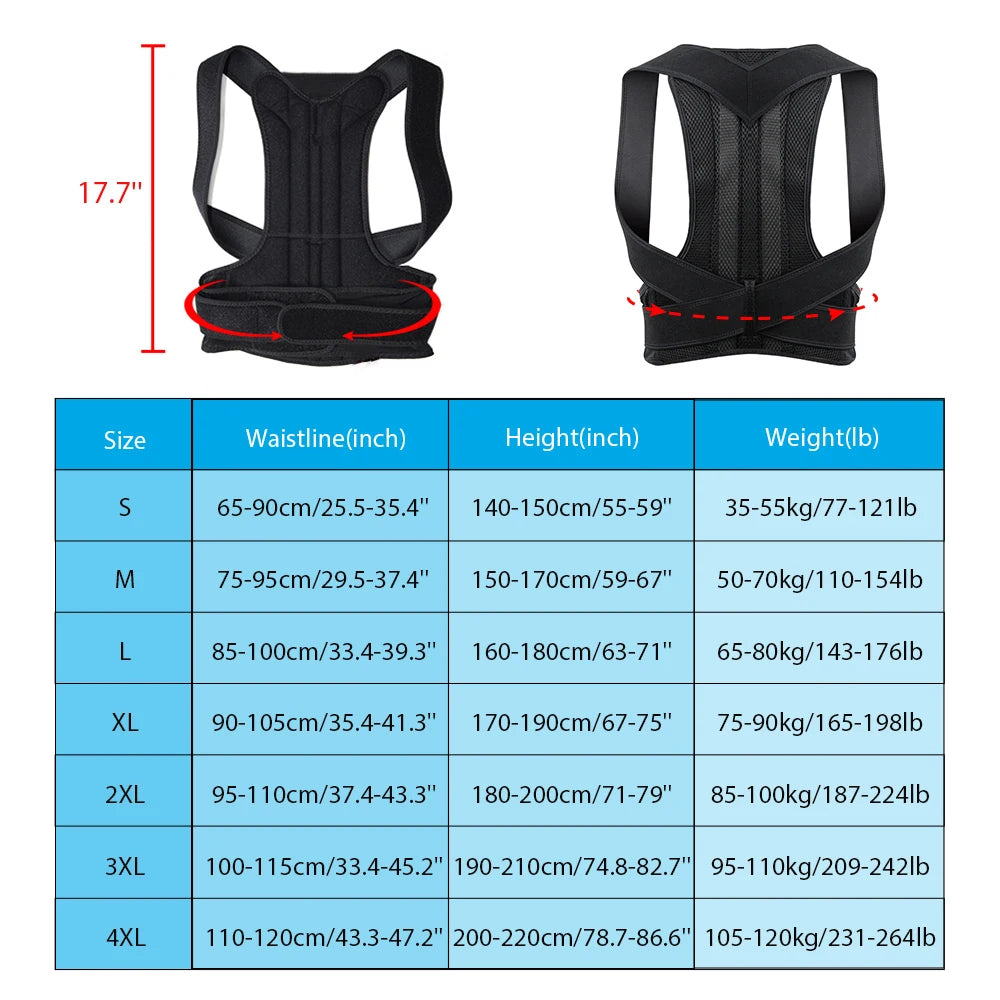 Adjustable Back Straightener Posture Corrector