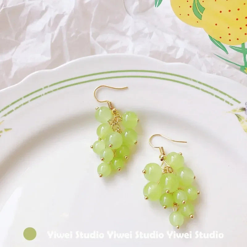 Plant-Shaped Drop Earrings