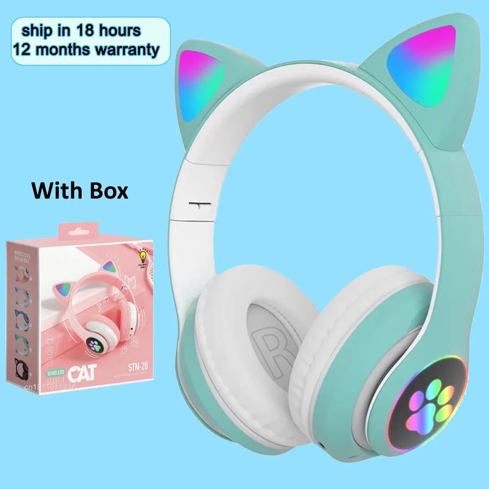 KGG Cat Ear Wireless Headphones