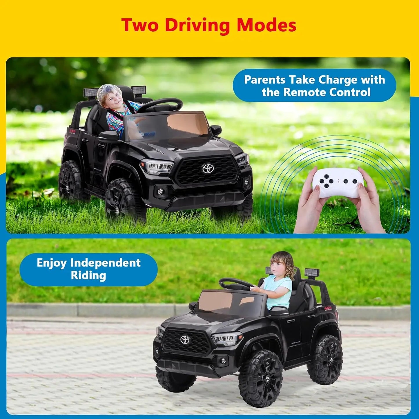 12V Kids Ride-On Truck with Remote Control