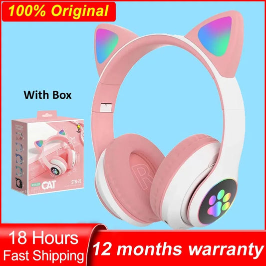 KGG Cat Ear Wireless Headphones