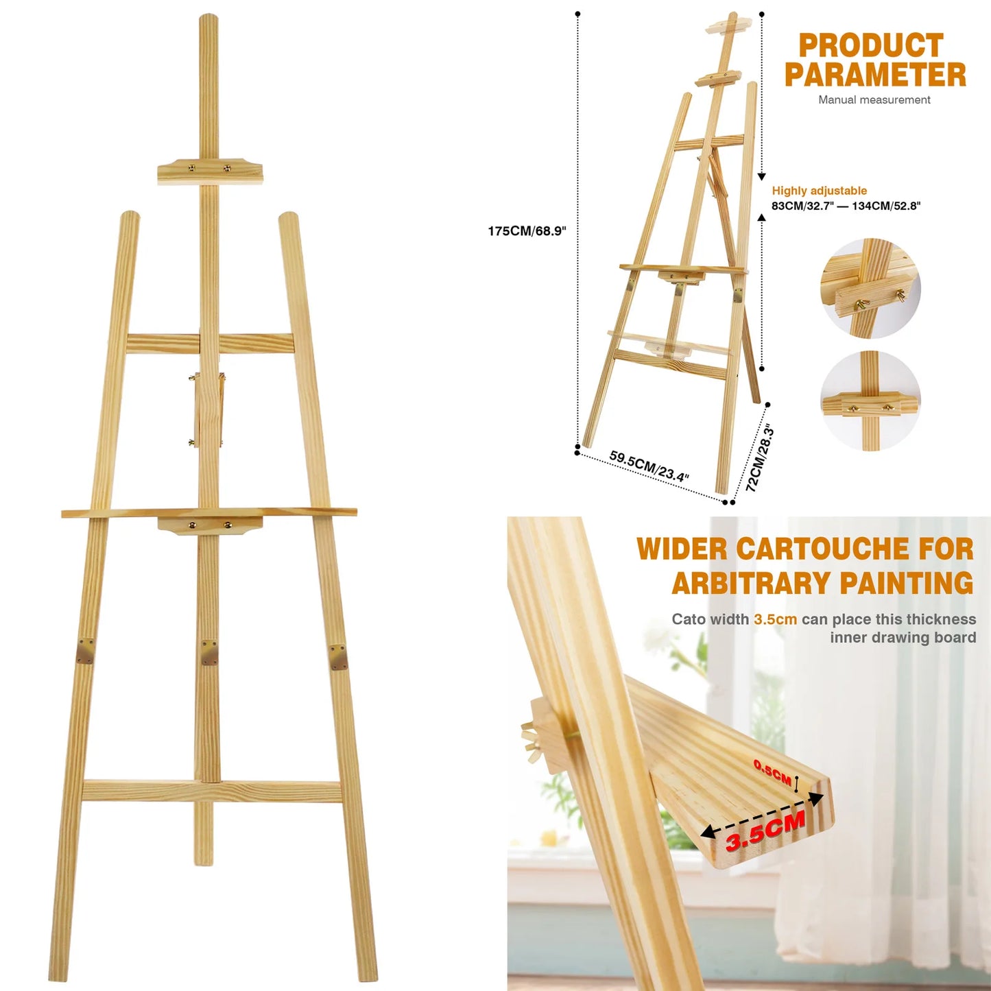 175cm Studio Easel