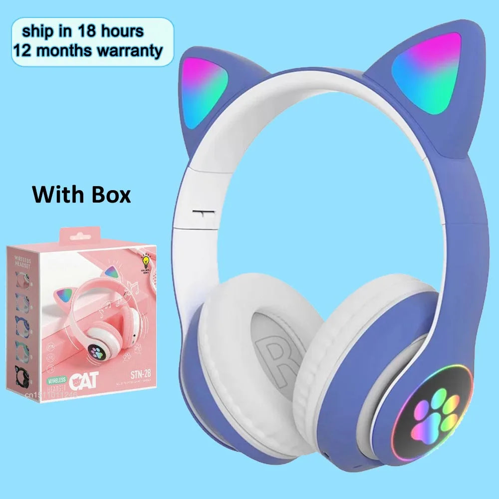 KGG Cat Ear Wireless Headphones