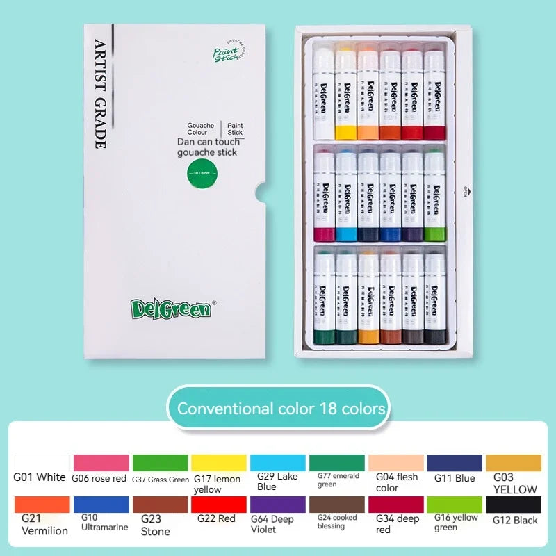 Borrence 12-Color Wax Crayon Set