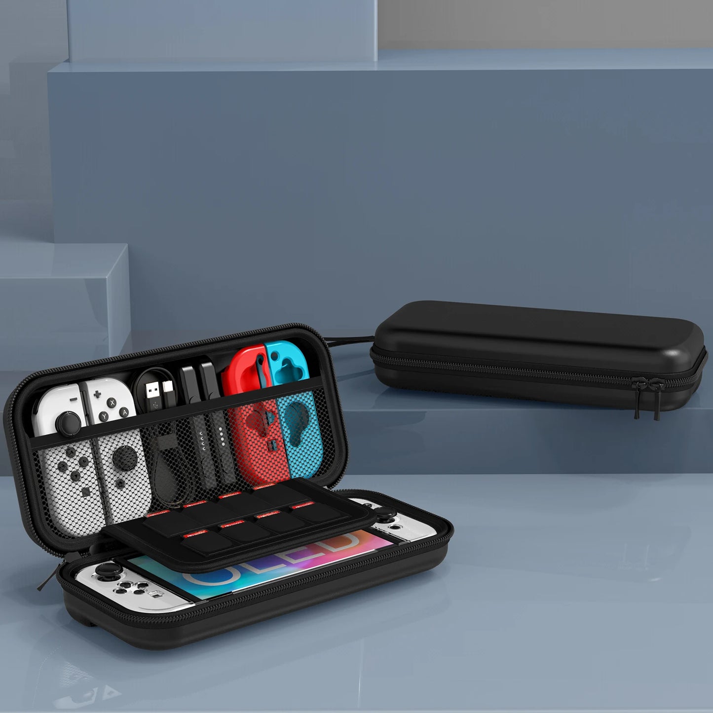 HEYSTOP Carrying Case and Accessories Bundle for Nintendo Switch OLED