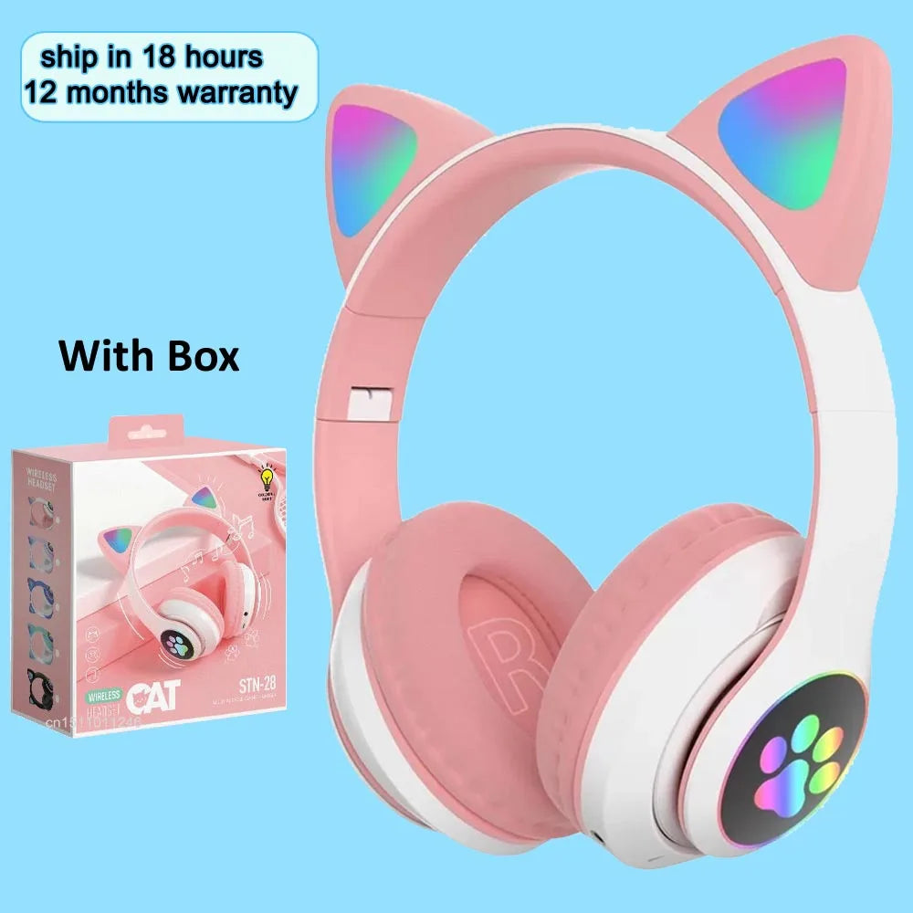 KGG Cat Ear Wireless Headphones