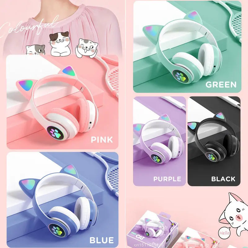 KGG Cat Ear Wireless Headphones