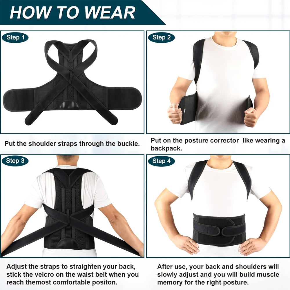 Back Shoulder Posture Corrector: KWEEPFULL