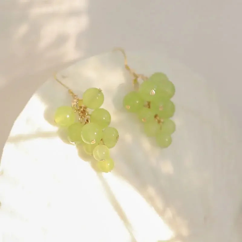 Plant-Shaped Drop Earrings