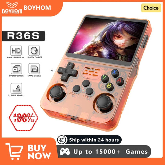 R36S Retro Handheld Video Game Console