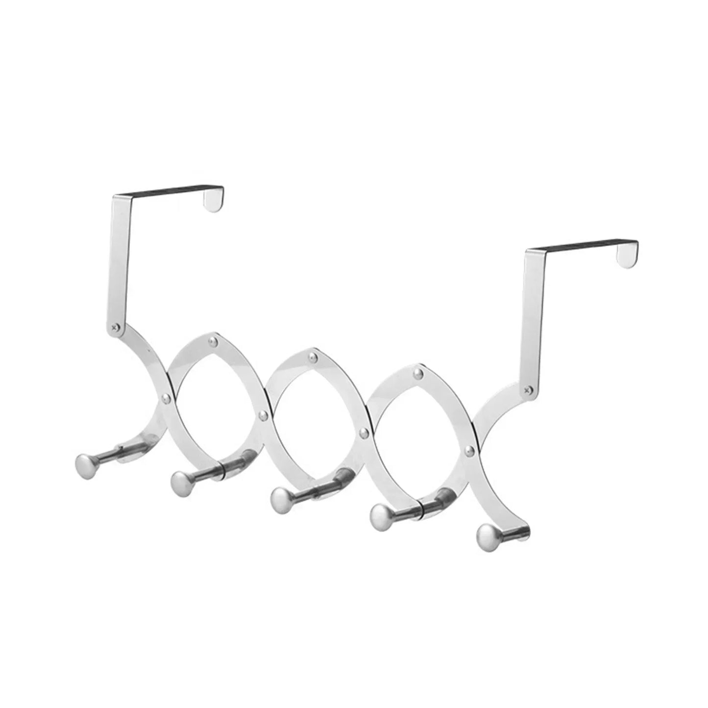 Retractable Stainless Steel Door Back Clothes Hanger