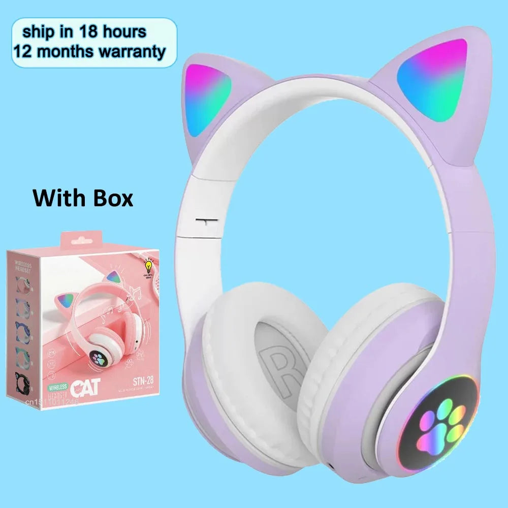 KGG Cat Ear Wireless Headphones