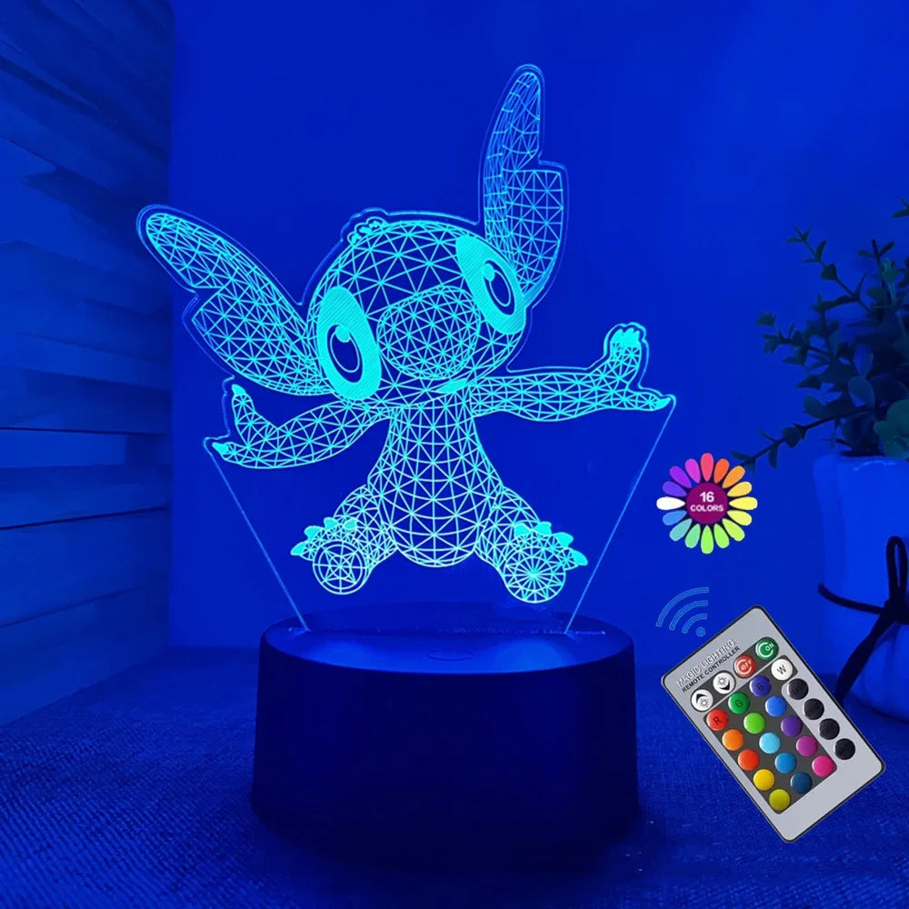 Stitch Glow 3D Illusion Lamp