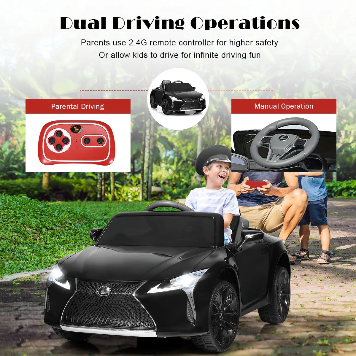 Licensed Lexus LC500 Ride-On Electric Car for Kids