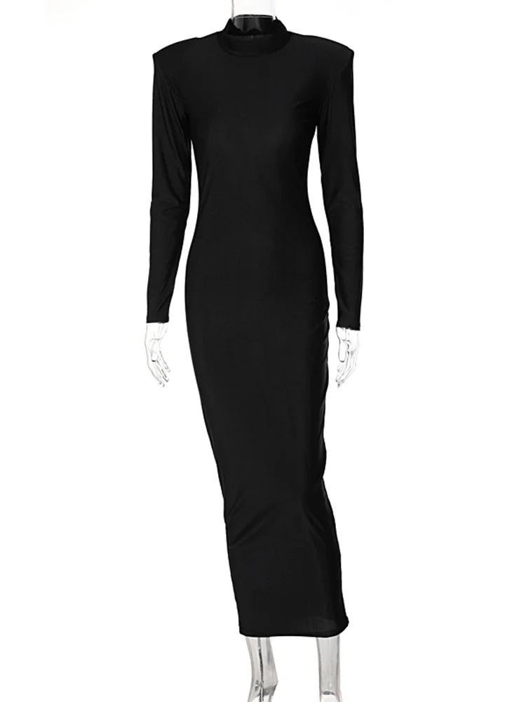 Hugcitar Slim Sheath Knit Midi Dress