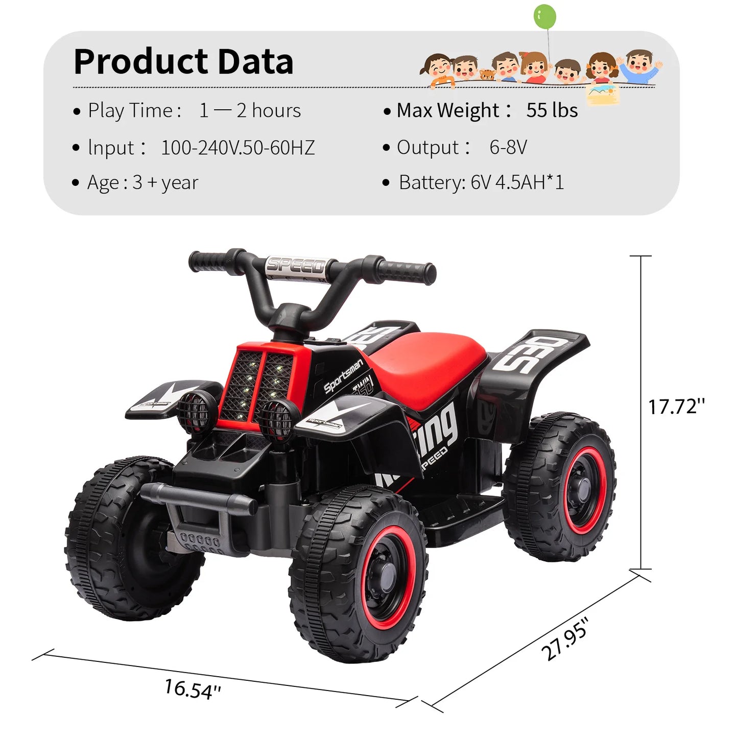 Studyset Safe & Comfortable Kids ATV