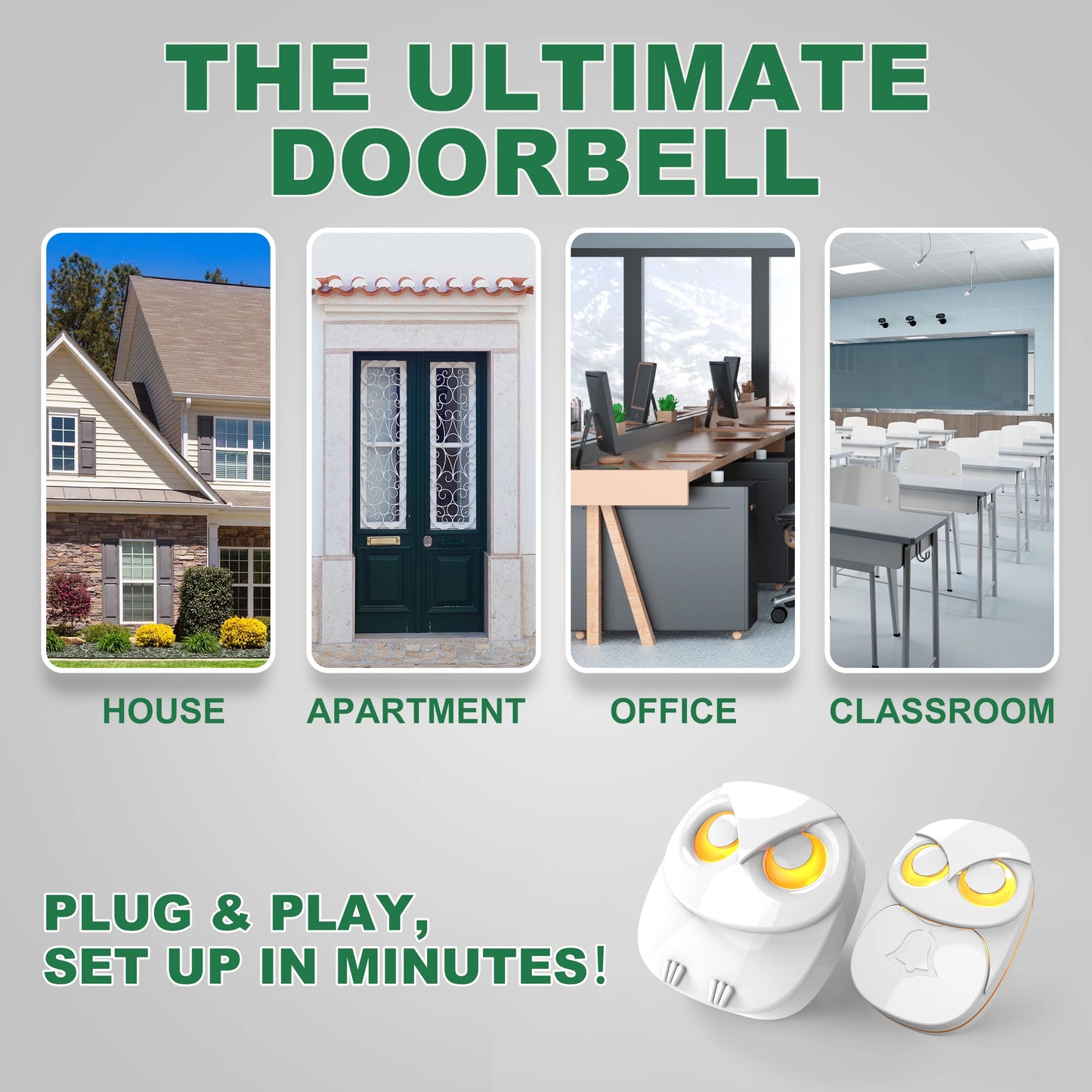 HTZSAFE Wireless Doorbell System