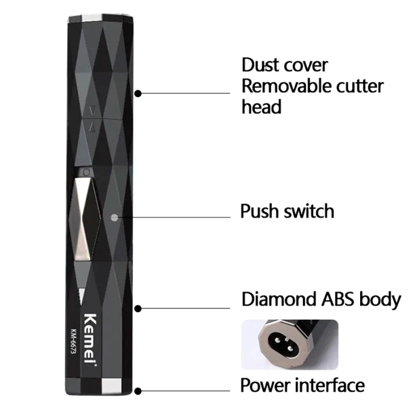 Kemei 2-in-1 Rechargeable Nose & Ear Trimmer