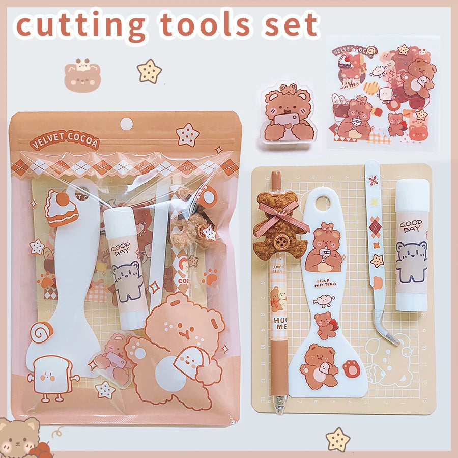 Crafting Tool Kit with Bear Design Knife