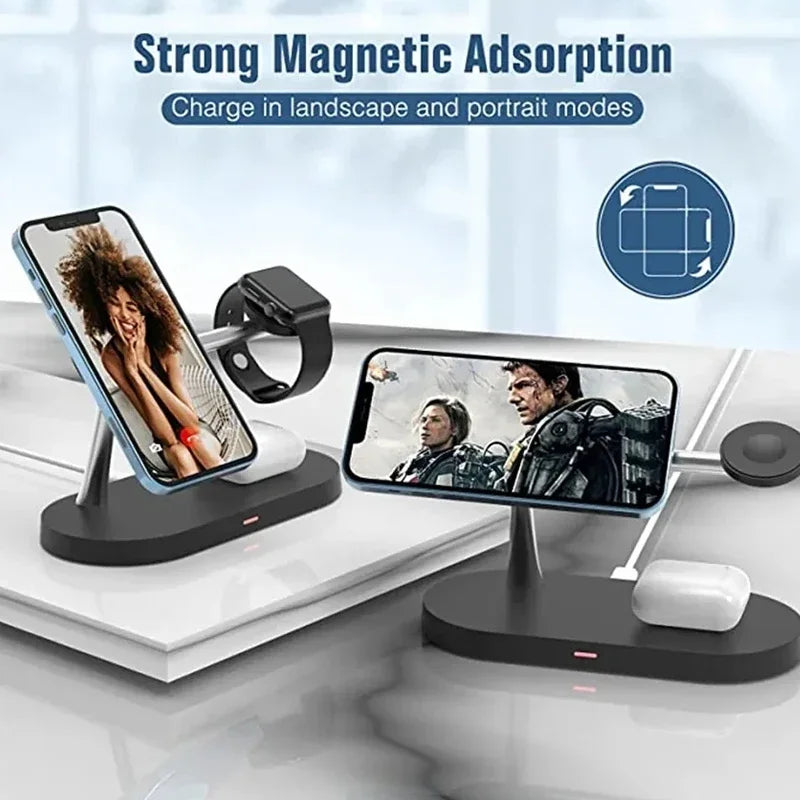 5-in-1 Magnetic Wireless Charging Station